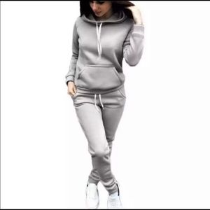 Classic Grey Sweatsuit Set
